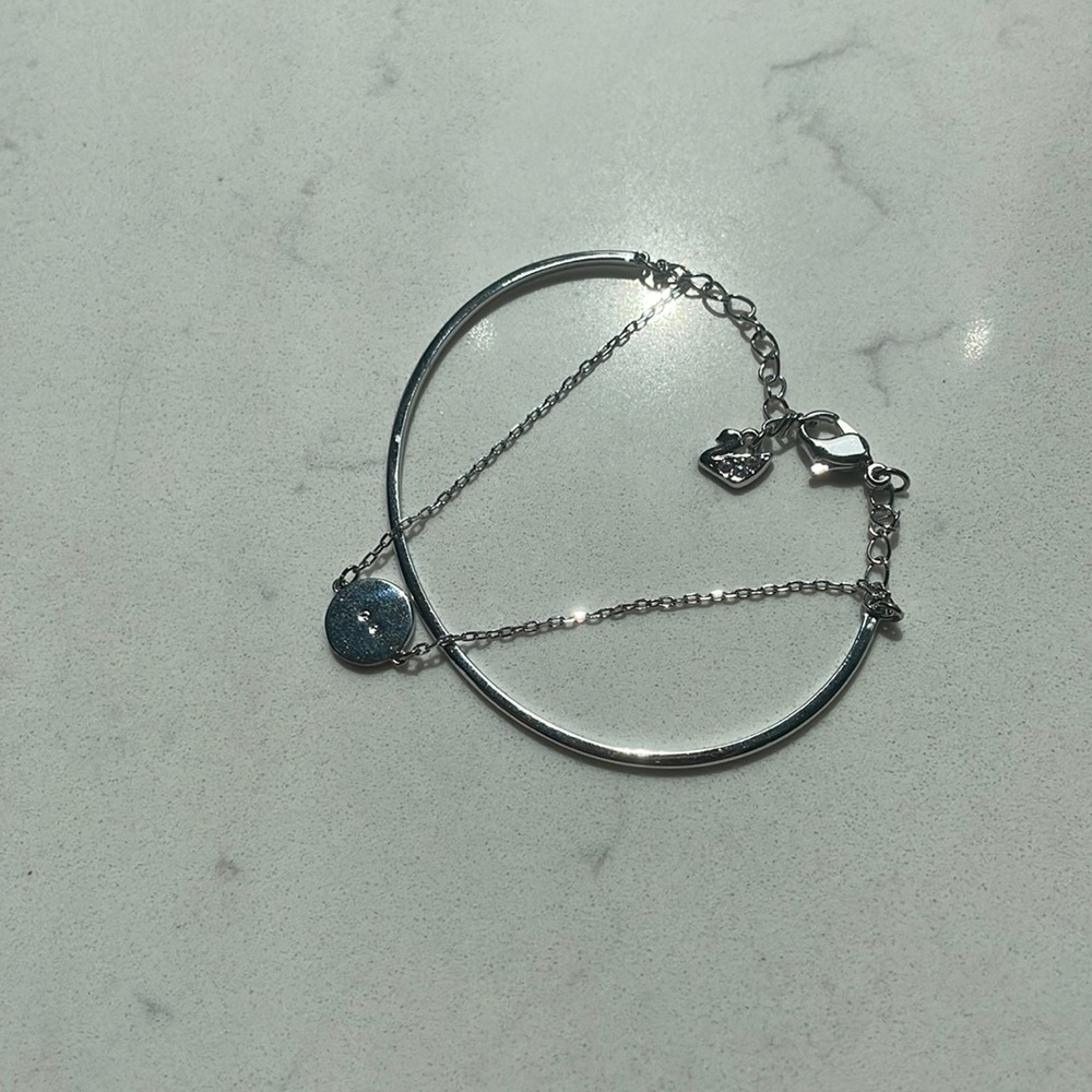 Swarovski Crystal Bracelet, Silver